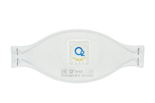 Респиратор-полумаска трехпанельный О2 3112 – FFP2 NR D с клапаном выдоха