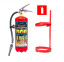 Комплект огнетушитель ОВЭ-2 летний + кронштейн ТВ2 + знак F04