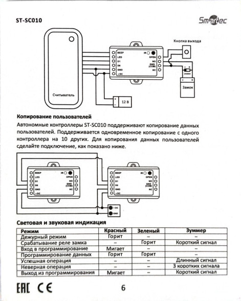 Контроллер автономный ST-SC010
