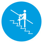 Знак Держать маленьких детей за руку пластик